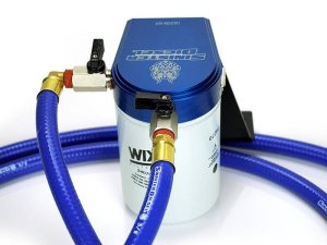 GMC 2500 Coolant Filtration System - Sinister Diesel - Coolant Filter Bypass System - Sinister Blue - `11-`15